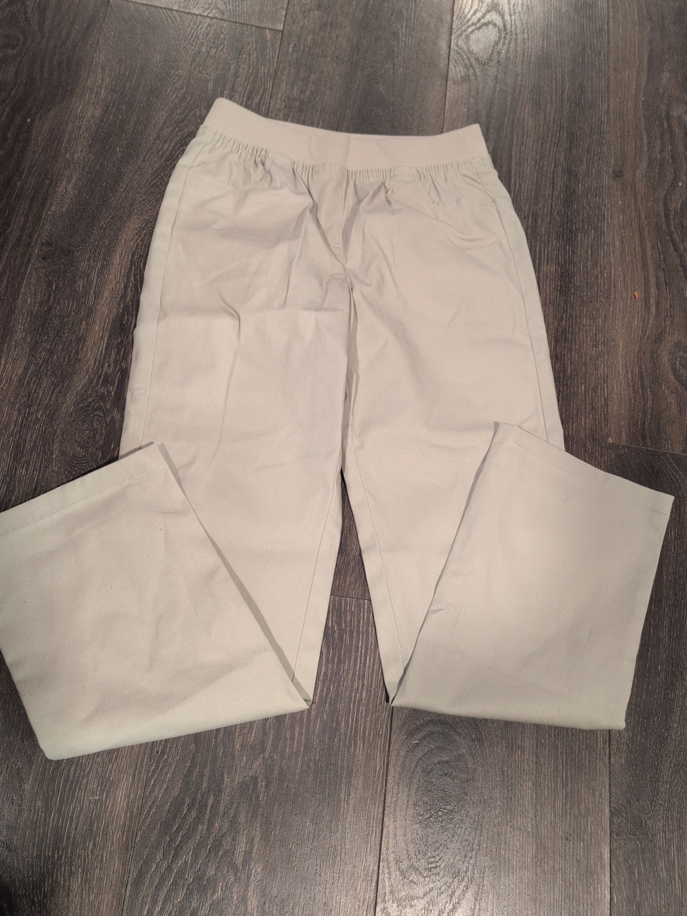 Wonder Nation Girls School Uniform Pull On Beige Pants Size 10 NWOT